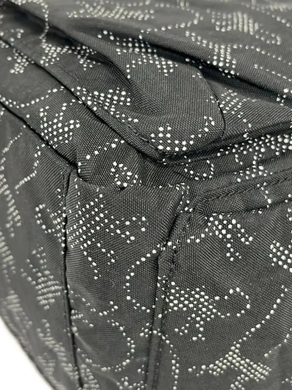 Kipling Black White Nylon Shoulder Bag